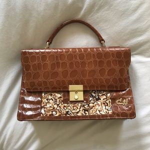 Vintage Brown Crocodile Briefcase